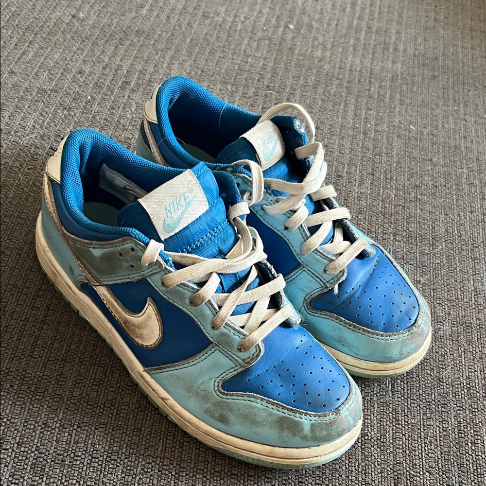 Nike Blue and Cream Athletic Shoes